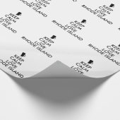 カスタマイズ保可能な静かで愛のロードアイランド ラッピングペーパー (角)