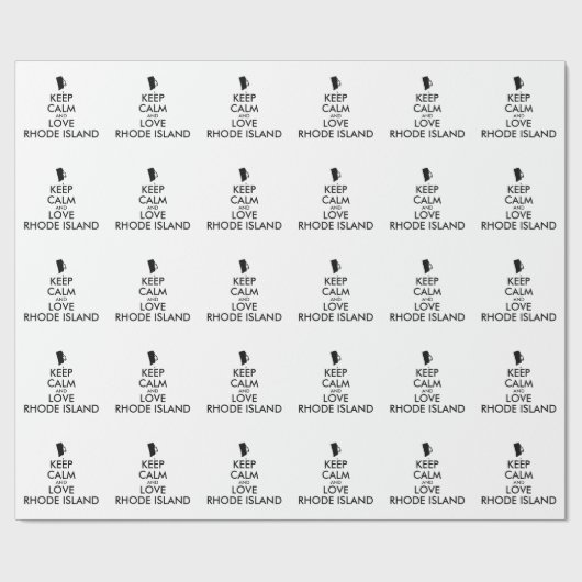 カスタマイズ保可能な静かで愛のロードアイランド ラッピングペーパー (フラット)