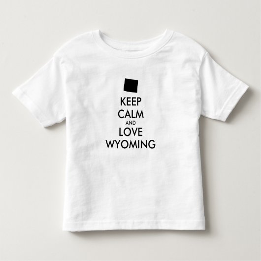 カスタマイズ保可能な静かで愛ワイオミング トドラーTシャツ (正面)