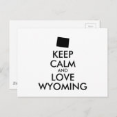 カスタマイズ保可能な静かで愛ワイオミング ポストカード (正面/裏面)