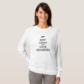 カスタマイズ保可能なCALMとLOVEテネシー Tシャツ (正面フル)