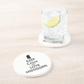 カスタマイズ保可能なCALMとLOVEミシシッピ コースター (側面)