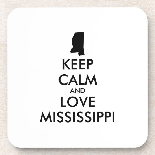 カスタマイズ保可能なCALMとLOVEミシシッピ コースター (正面)