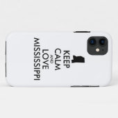 カスタマイズ保可能なCALMとLOVEミシシッピ Case-Mate iPhoneケース (裏面(横))