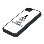 カスタマイズ保可能なCALMとLOVEミシシッピ Case-Mate iPhoneケース (下部)