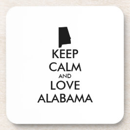 カスタマイズ保可能なCALMとLOVE ALABAMA コースター