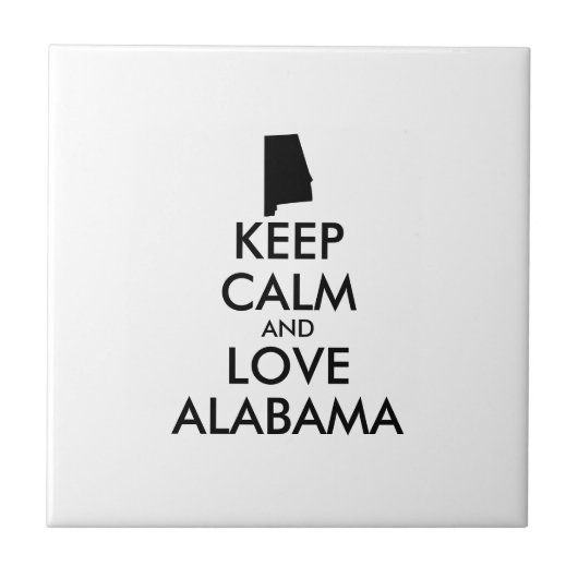 カスタマイズ保可能なCALMとLOVE ALABAMA タイル (正面)