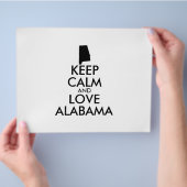 カスタマイズ保可能なCALMとLOVE ALABAMA チラシ (手)