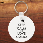 カスタマイズ保可能なCALMとLOVE ALASKA キーホルダー (正面)