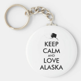 カスタマイズ保可能なCALMとLOVE ALASKA キーホルダー