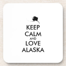 カスタマイズ保可能なCALMとLOVE ALASKA コースター