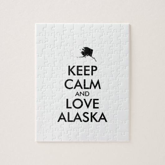カスタマイズ保可能なCALMとLOVE ALASKA ジグソーパズル (縦)