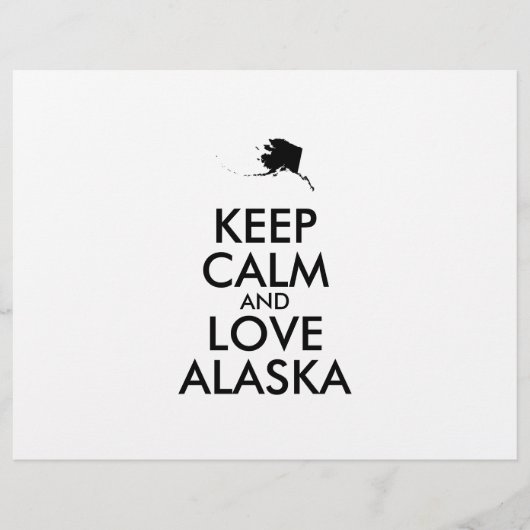 カスタマイズ保可能なCALMとLOVE ALASKA チラシ (正面)