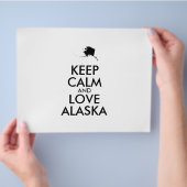 カスタマイズ保可能なCALMとLOVE ALASKA チラシ (手)
