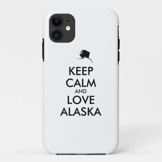 カスタマイズ保可能なCALMとLOVE ALASKA Case-Mate iPhoneケース (裏面)
