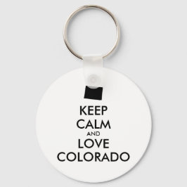 カスタマイズ保可能なCALMとLOVE COLORADO キーホルダー
