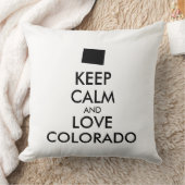 カスタマイズ保可能なCALMとLOVE COLORADO クッション (ブランケット)