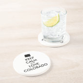 カスタマイズ保可能なCALMとLOVE COLORADO コースター (側面)