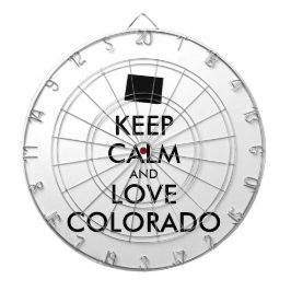 カスタマイズ保可能なCALMとLOVE COLORADO ダーツボード