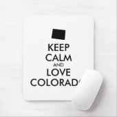 カスタマイズ保可能なCALMとLOVE COLORADO マウスパッド (マウス)