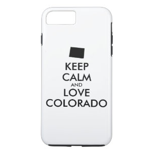 カスタマイズ保可能なCALMとLOVE COLORADO iPhone 8 PLUS/7 PLUSケース
