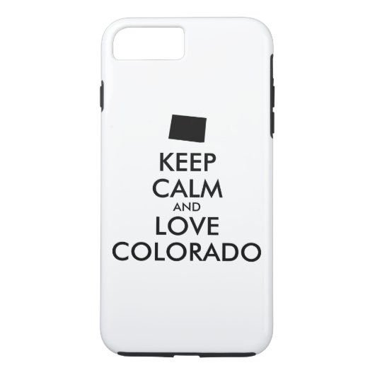 カスタマイズ保可能なCALMとLOVE COLORADO Case-Mate iPhoneケース (裏面)