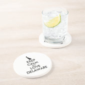 カスタマイズ保可能なCALMとLOVE DELAWARE コースター (側面)