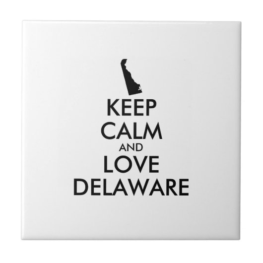 カスタマイズ保可能なCALMとLOVE DELAWARE タイル (正面)