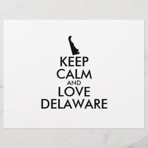 カスタマイズ保可能なCALMとLOVE DELAWARE チラシ