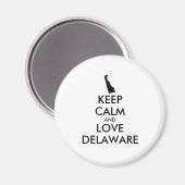カスタマイズ保可能なCALMとLOVE DELAWARE マグネット (正面/裏面)