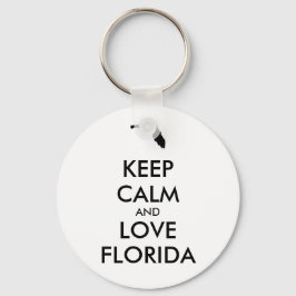 カスタマイズ保可能なCALMとLOVE FLORIDA キーホルダー