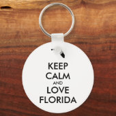 カスタマイズ保可能なCALMとLOVE FLORIDA キーホルダー (正面)