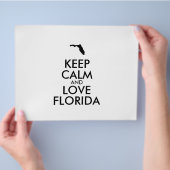 カスタマイズ保可能なCALMとLOVE FLORIDA チラシ (手)
