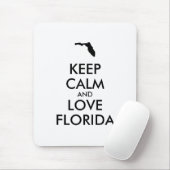 カスタマイズ保可能なCALMとLOVE FLORIDA マウスパッド (マウス)