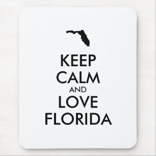 カスタマイズ保可能なCALMとLOVE FLORIDA マウスパッド