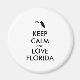 カスタマイズ保可能なCALMとLOVE FLORIDA マグネット