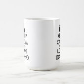 カスタマイズ保可能なCALMとLOVE IDAHO コーヒーマグカップ (中央)
