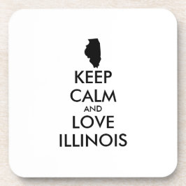 カスタマイズ保可能なCALMとLOVE ILLINOIS コースター