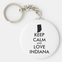 カスタマイズ保可能なCALMとLOVE INDIANA キーホルダー