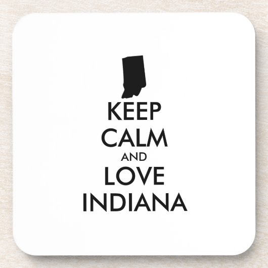 カスタマイズ保可能なCALMとLOVE INDIANA コースター (正面)