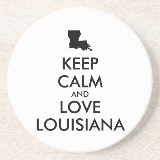 カスタマイズ保可能なCALMとLOVE LOUISIANA コースター (正面)