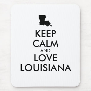 カスタマイズ保可能なCALMとLOVE LOUISIANA マウスパッド