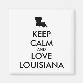 カスタマイズ保可能なCALMとLOVE LOUISIANA マグネット