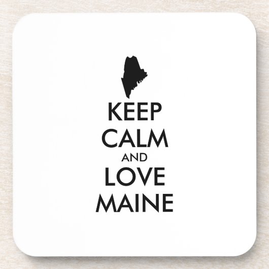 カスタマイズ保可能なCALMとLOVE MAINE コースター (正面)