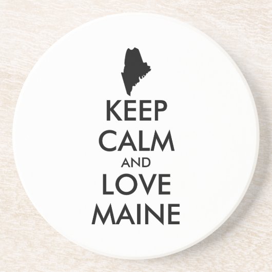 カスタマイズ保可能なCALMとLOVE MAINE コースター (正面)