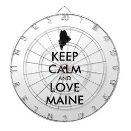 カスタマイズ保可能なCALMとLOVE MAINE ダーツボード