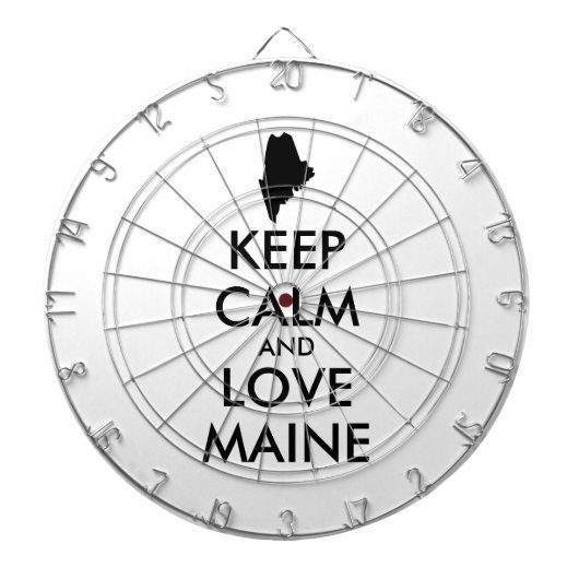 カスタマイズ保可能なCALMとLOVE MAINE ダーツボード (正面)