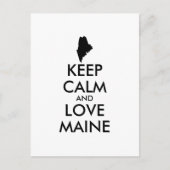 カスタマイズ保可能なCALMとLOVE MAINE ポストカード (正面)
