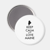 カスタマイズ保可能なCALMとLOVE MAINE マグネット (正面/裏面)