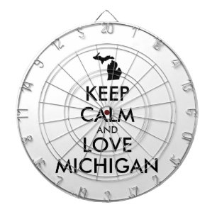 カスタマイズ保可能なCALMとLOVE MICHIGAN ダーツボード